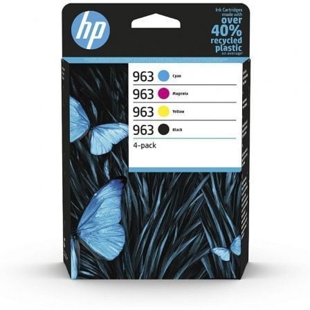 Cartucho de Tinta Original HP nş963 Multipack/ Cian/ Magenta/ Amarillo/ Negro