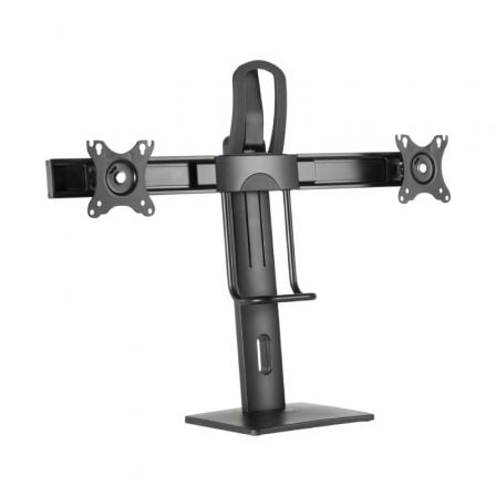 Soporte de Sobremesa con Contrapeso para 2 Monitores Aisens DT27TSR-065/ Giratorio/ Inclinable/ hasta 6kg