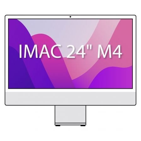 Apple iMac 24" Retina 4,5K / M4 8-Core CPU/ 16Gb/ 256Gb SSD/ 8-Core GPU/ Plata