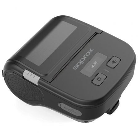 Impresora de Tickets Approx appPOS80PORTABLE/ Térmica/ Ancho papel 80mm/ USB-Bluetooth/ Negra