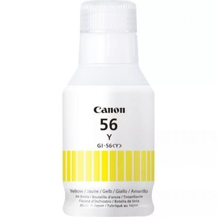 Botella de Tinta Original Canon GI-56/ Amarilla