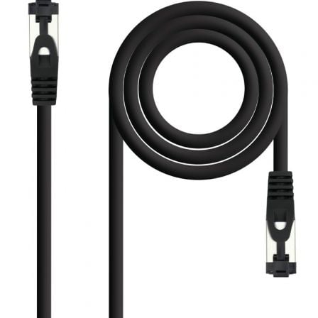 Cable de Red RJ45 SSTP Nanocable 10.20.2000-BK Cat.8.1/ 50cm/ Negro