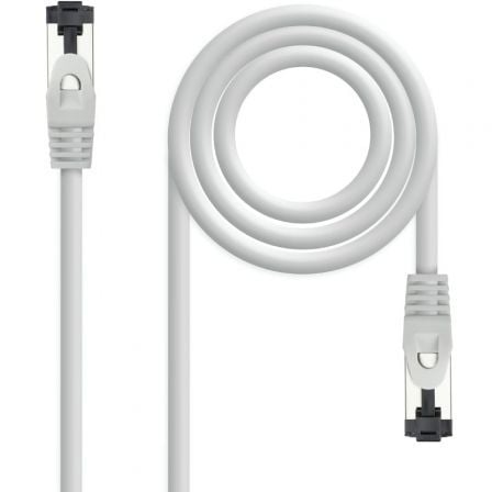 Cable de Red RJ45 SSTP Nanocable 10.20.2000-L25 Cat.8.1/ 25cm/ Gris