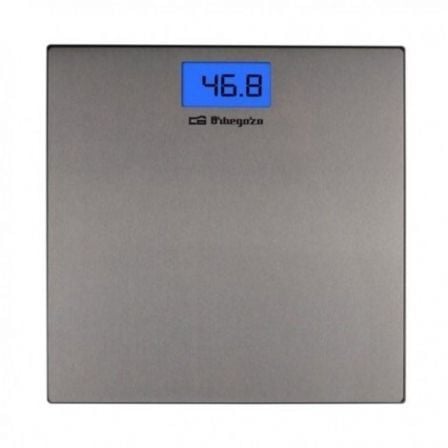 Báscula de Bańo Orbegozo PB-2222 A/ Hasta 150kg/ Gris