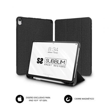 Funda Subblim Shock Case SUBCST-5SC316 para iPad 10Ş Generación de 10.9"/ Negra