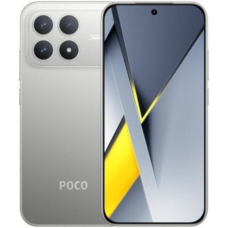 Smartphone Xiaomi POCO F8 Pro 12GB/ 512GB/ 6.59"/ 5G/ Titanio Plateado