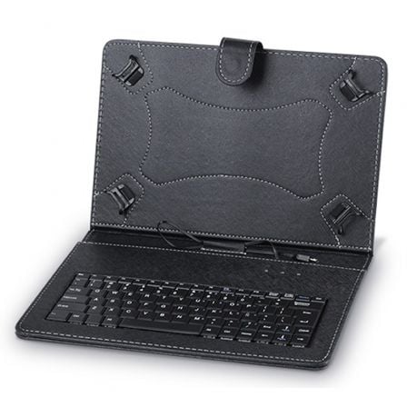 Funda con Teclado 3GO CSGT27 para Tablets de 10p/ Negra