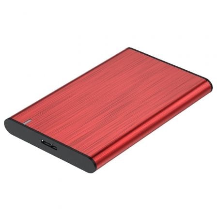 Caja Externa para Disco Duro de 2.5p Aisens ASE-2525RED/ USB 3.1/ Sin tornillos