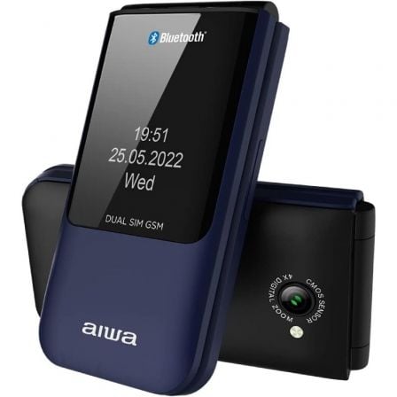 Telefono Movil Aiwa FP-24BL para Personas Mayores/ Azul