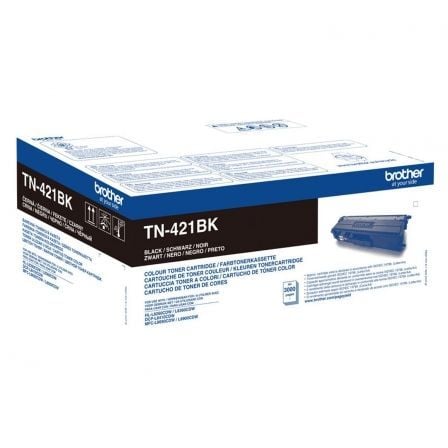 Toner Original Brother TN-421BK/ Negro