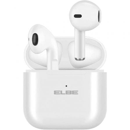 Auriculares Bluetooth Elbe ABTWS-003-B con estuche de carga/ Autonomia 5h/ Blancos