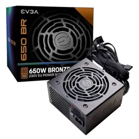 Fuente de Alimentacion EVGA 650 BR/ 650W/ Ventilador 12cm/ 80 Plus Bronze