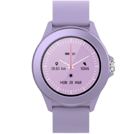 Smartwatch Forever Colorum CW-300/ Notificaciones/ Frecuencia Cardiaca/ Purpura