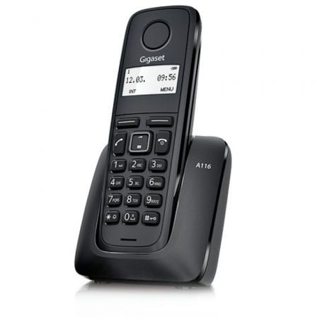 Telefono Inalambrico Gigaset A116/ Negro
