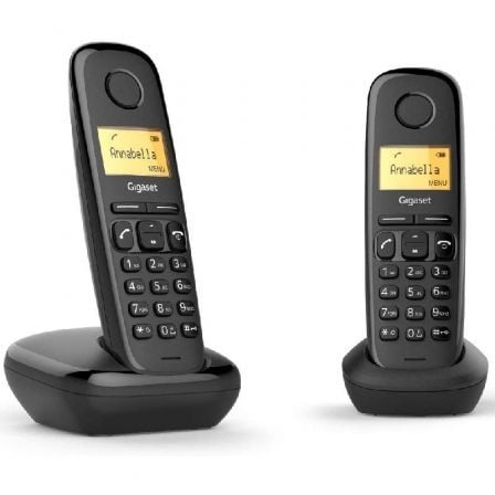 Telefono Inalambrico Gigaset A270/ Pack DUO/ Negro