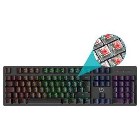 Teclado Gaming Mecanico Hiditec GK400 ARGB/ Switch Rojo