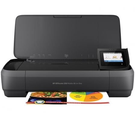 Multifuncion Portatil HP Officejet 250 Mobile AIO WiFi/ Negra