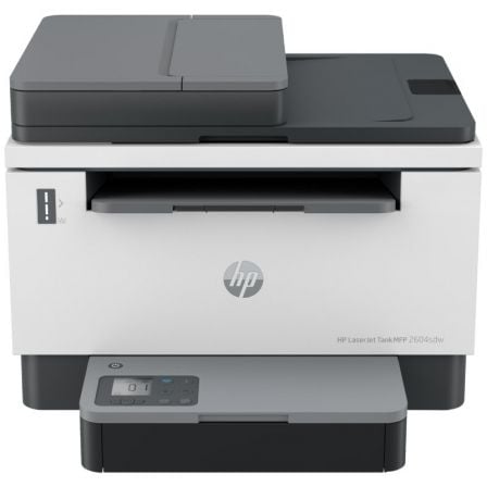 Multifuncion Recargable Laser Monocromo HP Laserjet Tank 2604sdw/ WiFi/ Duplex/ ADF/ Blanca y Negra