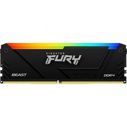 Memoria RAM Kingston FURY Beast RGB 8GB/ DDR4/ 3200MHz/ 1.35V/ CL16/ DIMM