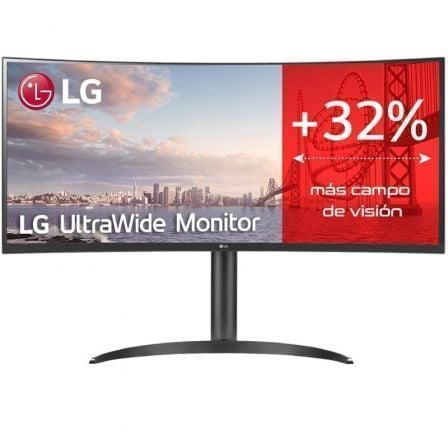 Monitor Profesional Ultrapanoramico Curvo LG 34WQ75C-B 34p/ WQHD/ Multimedia/ Negro