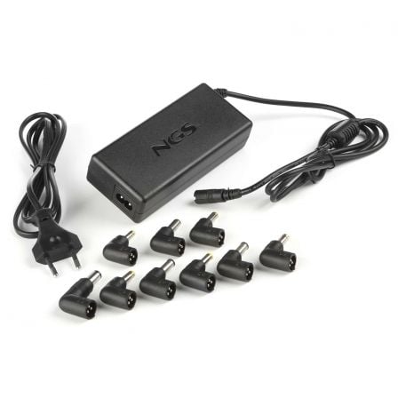 Cargador de Portatil NGS W-90W/ 90W/ Automatico/ 9 Conectores/ Voltaje 15-20V
