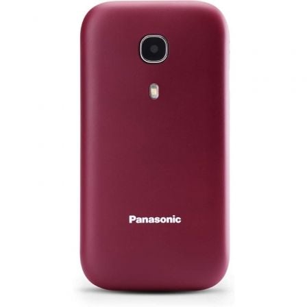 Telefono Movil Panasonic KX-TU400EXR para Personas Mayores/ Rojo Granate