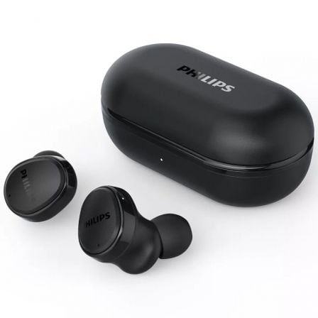 Auriculares Bluetooth Philips TAT4556BK con estuche de carga/ Autonomia 9h/ Negros