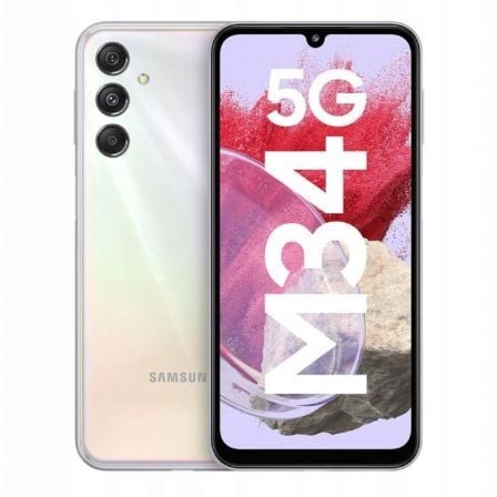Smartphone Samsung Galaxy M34 6GB/ 128GB/ 6.5p/ 5G/ Plata