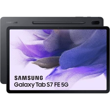 Tablet Samsung Galaxy Tab S7 FE 12.4p/ 6GB/ 128GB/ Octacore/ 5G/ Negra