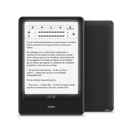 Libro electronico SPC Dickens Light Pro/ 6p/ tinta electronica/ Negro