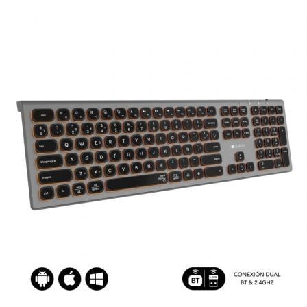 Teclado Inalambrico Subblim Master/ Gris y Negro