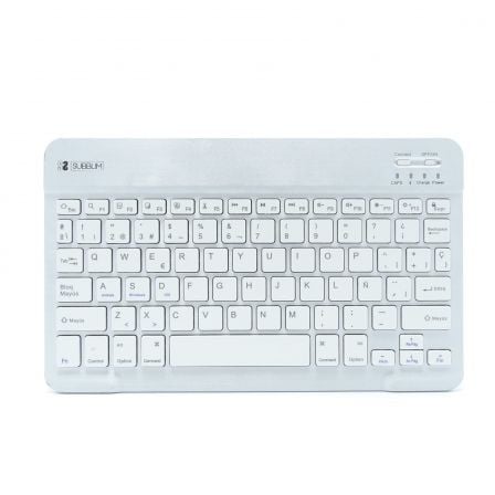 Teclado Compacto Inalambrico por Bluetooth Subblim Smart/ Plata