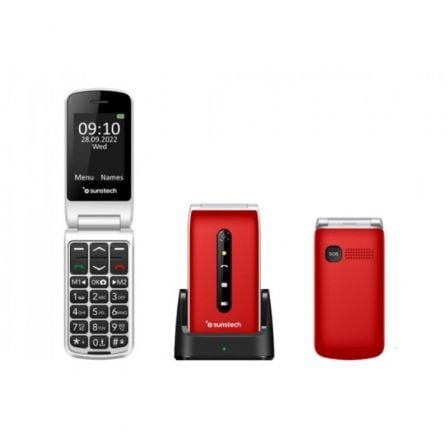 Telefono Movil Sunstech CELT18RD/ Rojo