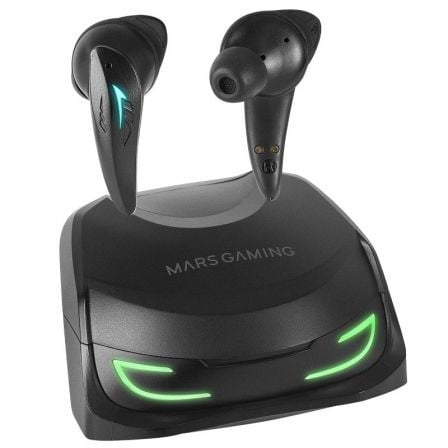 Auriculares Bluetooth Mars Gaming MHI-Ultra con estuche de carga/ Autonomia 7-8h/ Negros
