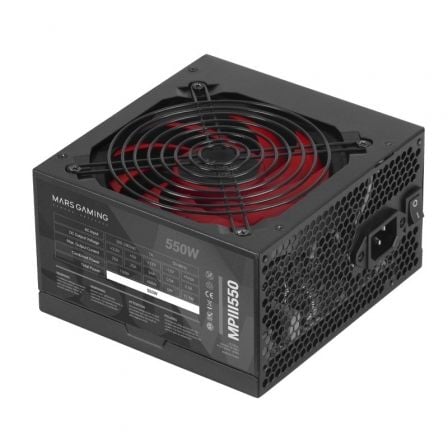 Fuente de Alimentacion Mars Gaming MPIII550/ 550W/ Ventilador 12cm