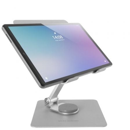 Soporte para Tablets/Convertibles Mars Gaming MA-RST/ hasta 13p/ Gris Plateado