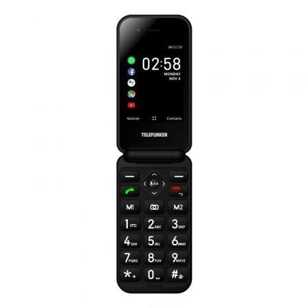 Telefono Movil Telefunken S740 para Personas Mayores/ Negro