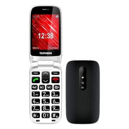 Telefono Movil Telefunken S445 para Personas Mayores/ Negro