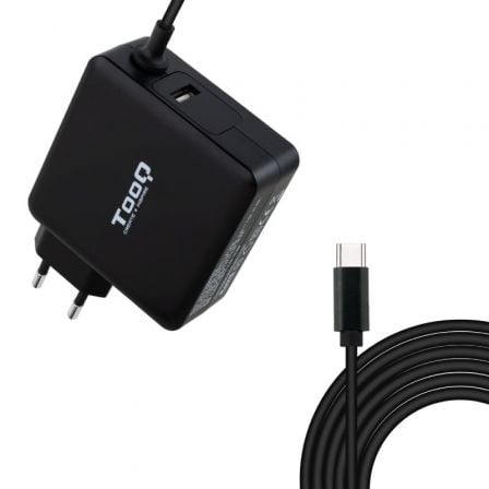 Cargador de Portatil TooQ TQLC-USBC90PD USB-C/ 90W/ Automatico/ Voltaje 5-20V/ 1 USB
