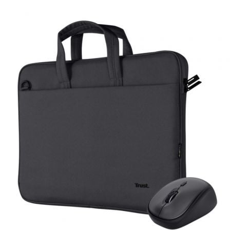 Maletin + Raton Trust Gaming Bologna para Portatiles hasta 16p/ Negro