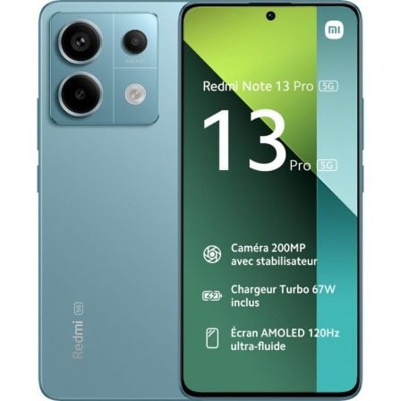 Smartphone Xiaomi Redmi Note 13 Pro NFC 8GB/ 256GB/ 6.67p/ 5G/ Verde Azulado