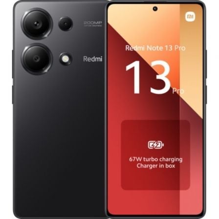 Smartphone Xiaomi Redmi Note 13 Pro NFC 8GB/ 256GB/ 6.67p/ Negro