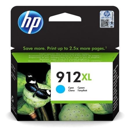 Cartucho de Tinta Original HP nş912 XL Alta Capacidad/ Cian