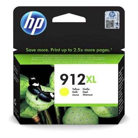 Cartucho de Tinta Original HP nş912 XL Alta Capacidad/ Amarillo