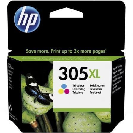 Cartucho de Tinta Original HP nş305 XL Alta Capacidad/ Tricolor