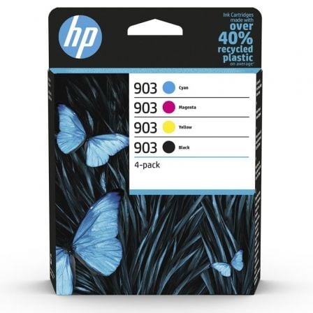 Cartucho de Tinta Original HP nş903 Multipack/ Negro/ Magenta/ Cian/ Amarillo