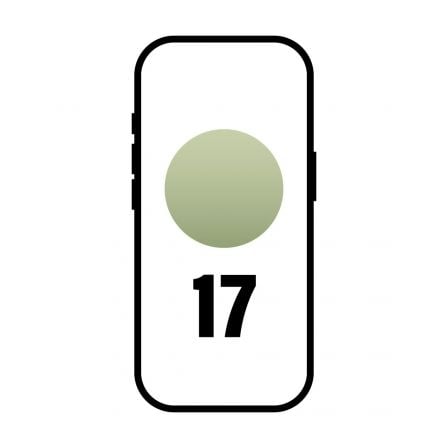 Smartphone Apple iPhone 17 256GB/ 6.3"/ 5G/ Verde salvia