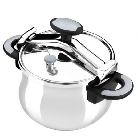 Olla a Presión Bra New Star A185501/ Ř22cm/ 4.5L/ Acero Inoxidable/ Apta para Inducción