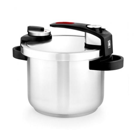 Olla a Presión Tekna A185602/ Ř22cm/ 6L/ Acero Inoxidable/ Apta para Inducción