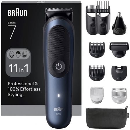 Afeitadora Braun All in One Series 7 AIO7540 11 en 1/ con batería/ 11 Accesorios